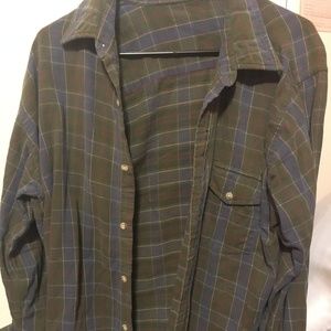 Vintage Olive Flannel